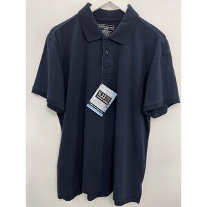 5.11 Tactical Polo Shirt Top Professional Duty Dark Navy Blue Womens XL